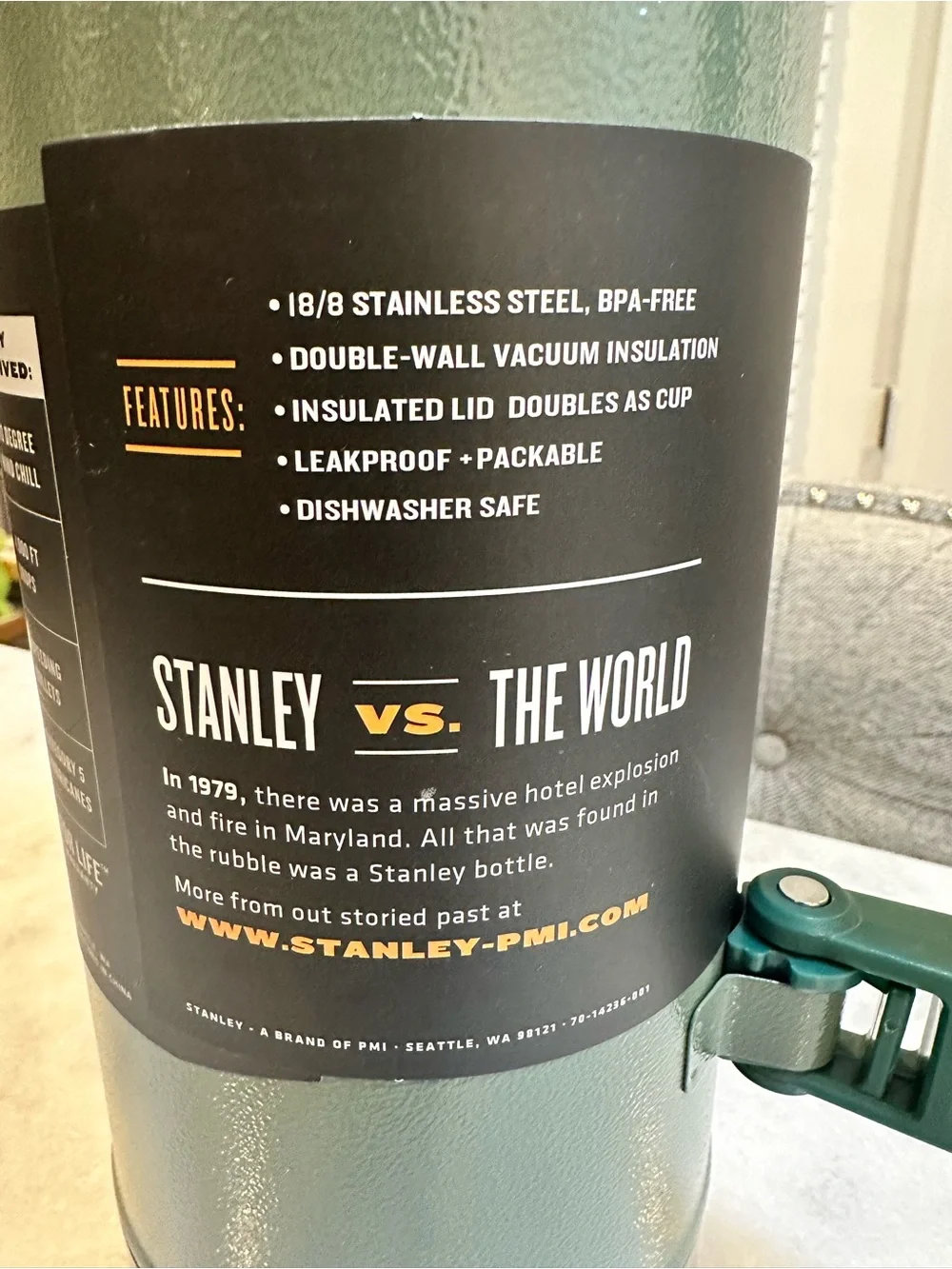 Stanley The Legendary Classic Bottle – Vacuum Insulated Stainless Steel - 2QT - Picture 12 of 12